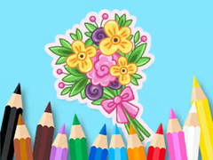Žaidimas Coloring Book: Love Bouquet