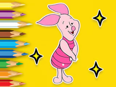 Žaidimas Coloring Book: Piglet With Balloon