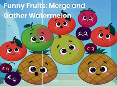 Žaidimas Funny fruits: merge and gather watermelon