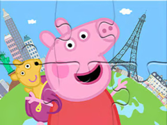 Žaidimas Jigsaw Puzzle: Peppa Travel Around