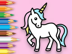 Žaidimas Coloring Book: Happy Unicorn
