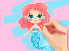 Žaidimas Coloring Book: Enjoying Mermaid