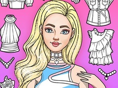 Žaidimas Girl Coloring Dress Up Games