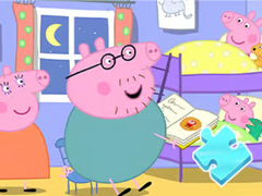 Žaidimas Jigsaw Puzzle: Peppa Sleeping Story