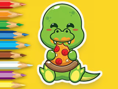 Žaidimas Coloring Book: Hungry Dinosaurs