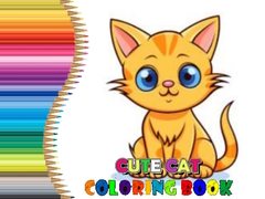 Žaidimas Cute Cat Coloring Book