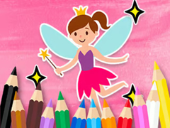 Žaidimas Coloring Book: Little Pretty Fairy