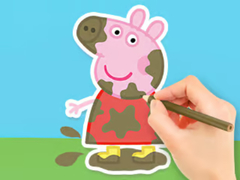 Žaidimas Coloring Book: Peppa In The Mud