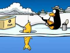 Žaidimas Club Penguin: Ice Fishing