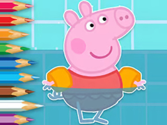 Žaidimas Coloring Book: Peppa Swimming