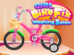 Žaidimas Girl Bike Fix Washing Salon