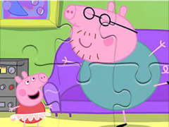 Žaidimas Jigsaw Puzzle: Daddy Pig Dancing