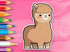 Žaidimas Coloring Book: Cute Alpaca