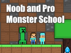 Žaidimas Noob and Pro Monster School