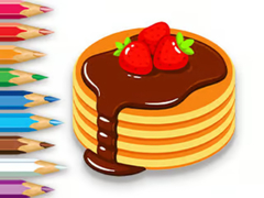 Žaidimas Coloring Book: Strawberry Pancake