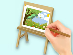 Žaidimas Coloring Book: Paysage Drawing Board