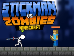 Žaidimas Stickman vs Zombies Minecraft