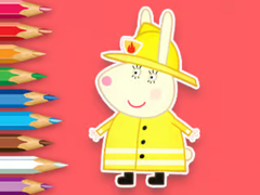 Žaidimas Coloring Book: Rabbit Firefighter