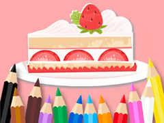 Žaidimas Coloring Book: Strawberry Cake