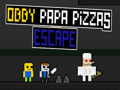 Žaidimas Obby Papa Pizzas Escape