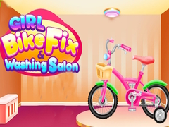 Žaidimas Girl Bike Fix & Washing Salon