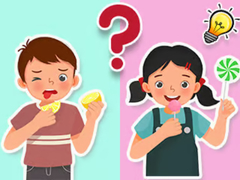 Žaidimas Kids Quiz: What Do They Taste Like?