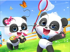 Žaidimas Jigsaw Puzzle: Baby Panda Spring Outing