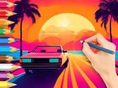 Žaidimas Coloring Book: Sunset Driving