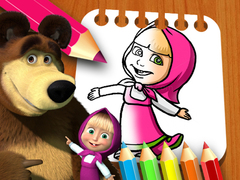 Žaidimas Masha & the Bear Coloring Book