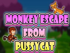 Žaidimas Monkey Escape from Pussy Cat