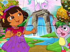 Žaidimas Jigsaw Puzzle: Dora Wonderland