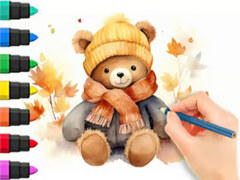 Žaidimas Coloring Book: Autumn Bear