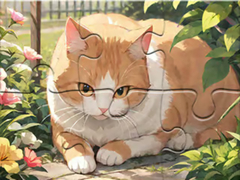 Žaidimas Jigsaw Puzzle: Cat Garden