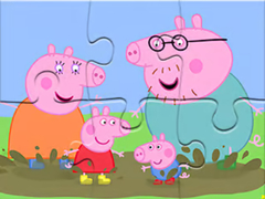 Žaidimas Jigsaw Puzzle: Peppa Pig Muddy Puddles