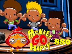 Žaidimas Monkey Go Happy Stage 880 New Monkeys On Block Theme