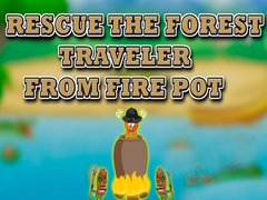 Žaidimas Rescue the Forest Traveler from Fire Pot