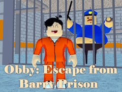 Žaidimas Obby: Escape from Barry Prison