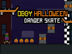 Žaidimas Obby Halloween Danger Skate