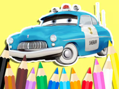 Žaidimas Coloring Book: Cars Sheriff