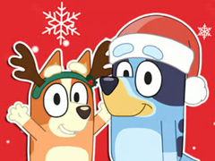 Žaidimas Jigsaw Puzzle: Bluey Christmas Gift