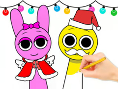 Žaidimas Coloring Book: Sprunki Christmas