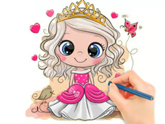 Žaidimas Coloring Book: Chibi Doll Princess