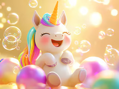 Žaidimas Jigsaw Puzzle: Unicorn Bubble Fun