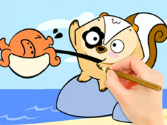 Žaidimas Coloring Book: Fishing Surprise