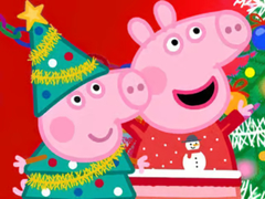 Žaidimas Jigsaw Puzzle: Peppa Pig Christmas Preparation