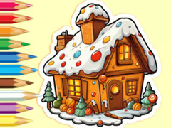 Žaidimas Coloring Book: Christmas Candy House