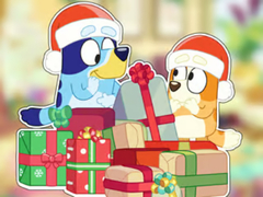 Žaidimas Jigsaw Puzzle: Bluey Christmas Unboxing