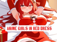 Žaidimas Anime Girls In Red Dress Tile Puzzle