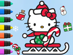 Žaidimas Coloring Book: Hello Kitty Christmas