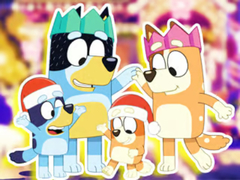 Žaidimas Jigsaw Puzzle: Bluey Family Xmas Eve